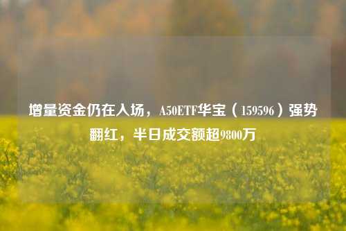 增量资金仍在入场，A50ETF华宝（159596）强势翻红，半日成交额超9800万