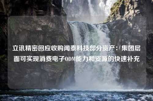 立讯精密回应收购闻泰科技部分资产：集团层面可实现消费电子ODM能力和资源的快速补充