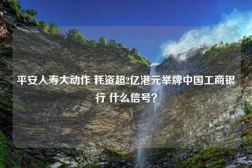 平安人寿大动作 耗资超2亿港元举牌中国工商银行 什么信号？