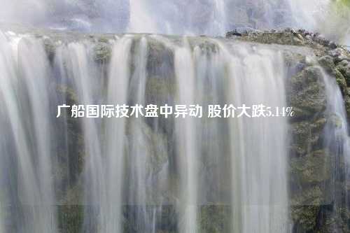 广船国际技术盘中异动 股价大跌5.14%