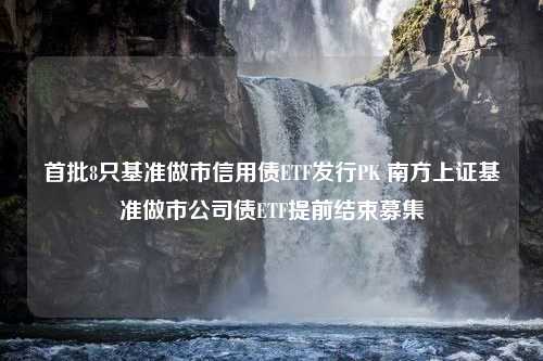 首批8只基准做市信用债ETF发行PK 南方上证基准做市公司债ETF提前结束募集