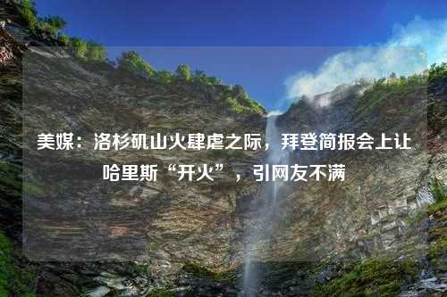 美媒：洛杉矶山火肆虐之际，拜登简报会上让哈里斯“开火”，引网友不满