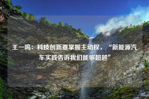 王一鸣：科技创新要掌握主动权，“新能源汽车实践告诉我们能够超越”