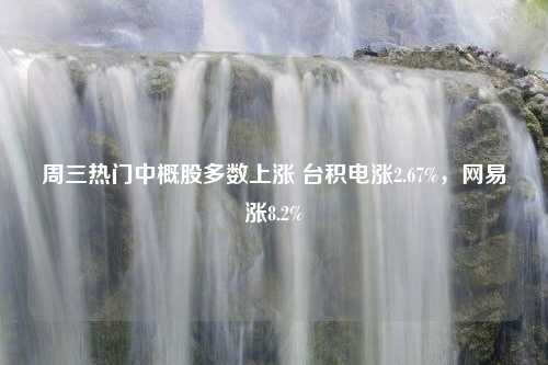 周三热门中概股多数上涨 台积电涨2.67%，网易涨8.2%