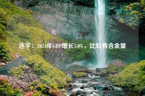 连平：2024年GDP增长5.0%，比较有含金量