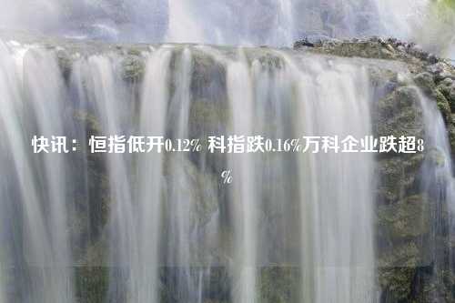 快讯：恒指低开0.12% 科指跌0.16%万科企业跌超8%