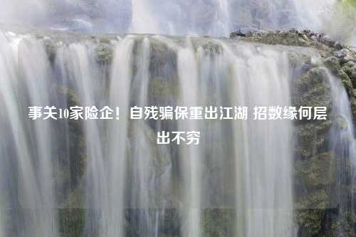 事关10家险企！自残骗保重出江湖 招数缘何层出不穷