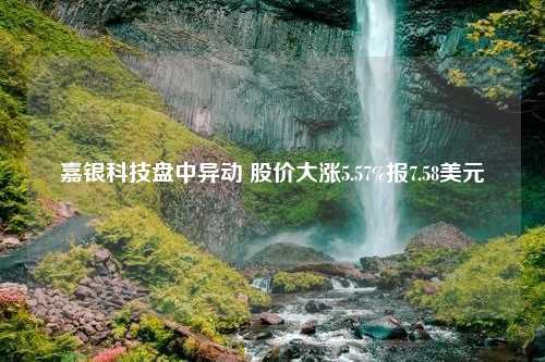 嘉银科技盘中异动 股价大涨5.57%报7.58美元