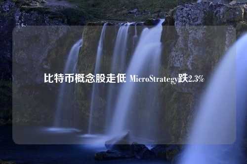 比特币概念股走低 MicroStrategy跌2.3%